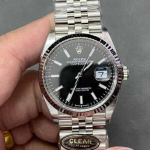 Clean Factory Datejust 36 126234 – 36mm Black Dial Rolex Clone