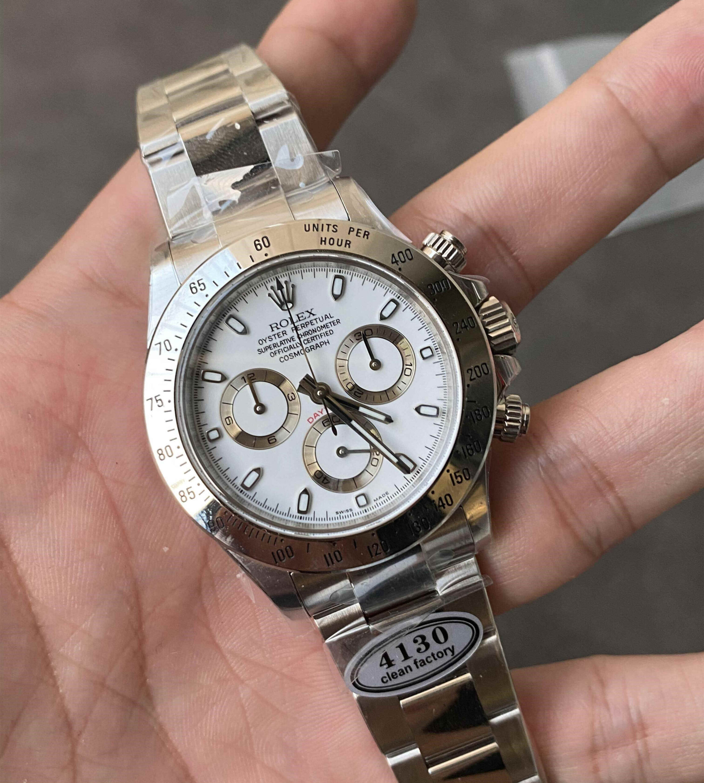 Clean Factory 116520 White Dial – 40mm Daytona Replica - Image 3