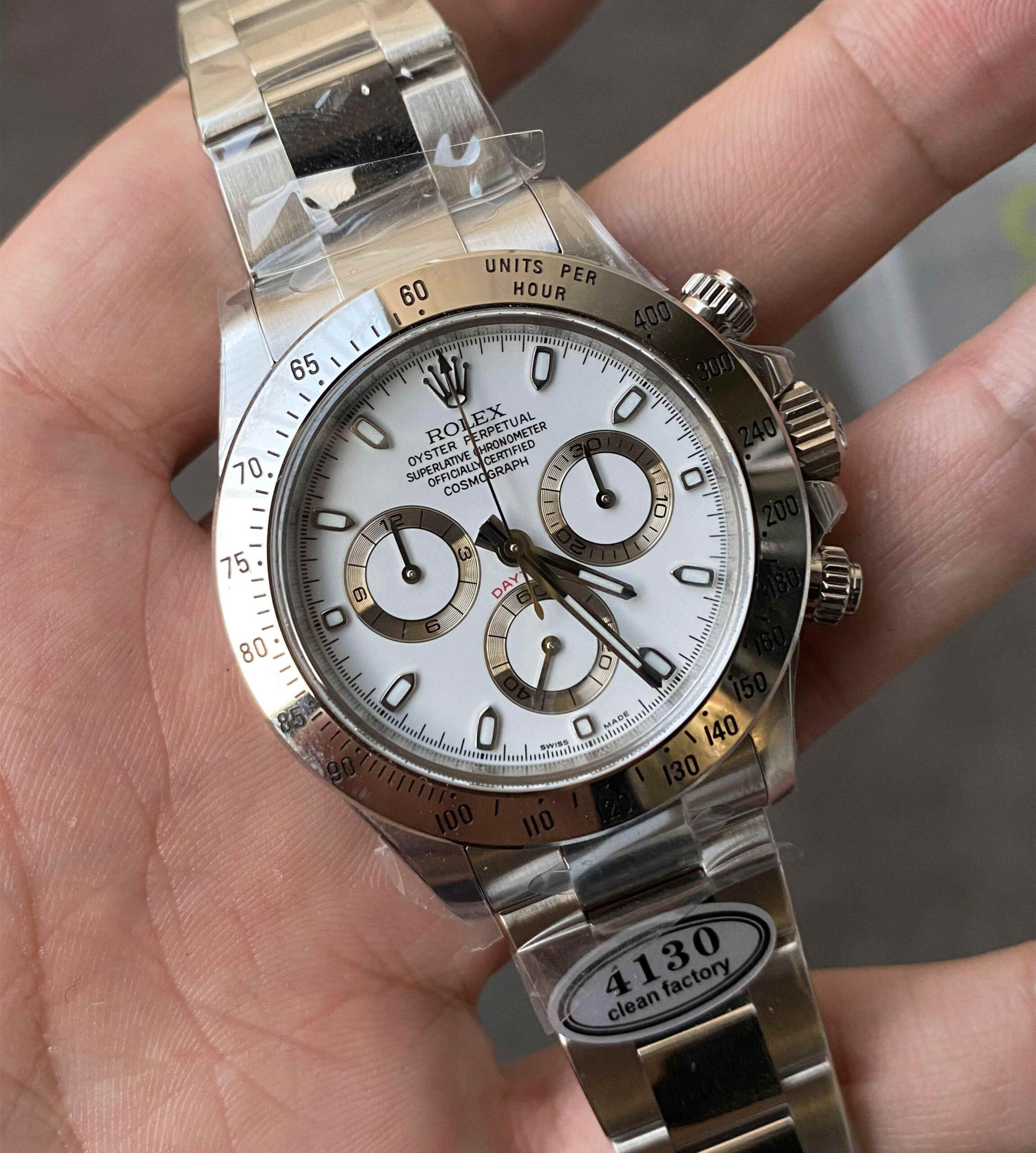 Clean Factory 116520 White Dial – 40mm Daytona Replica - Image 7