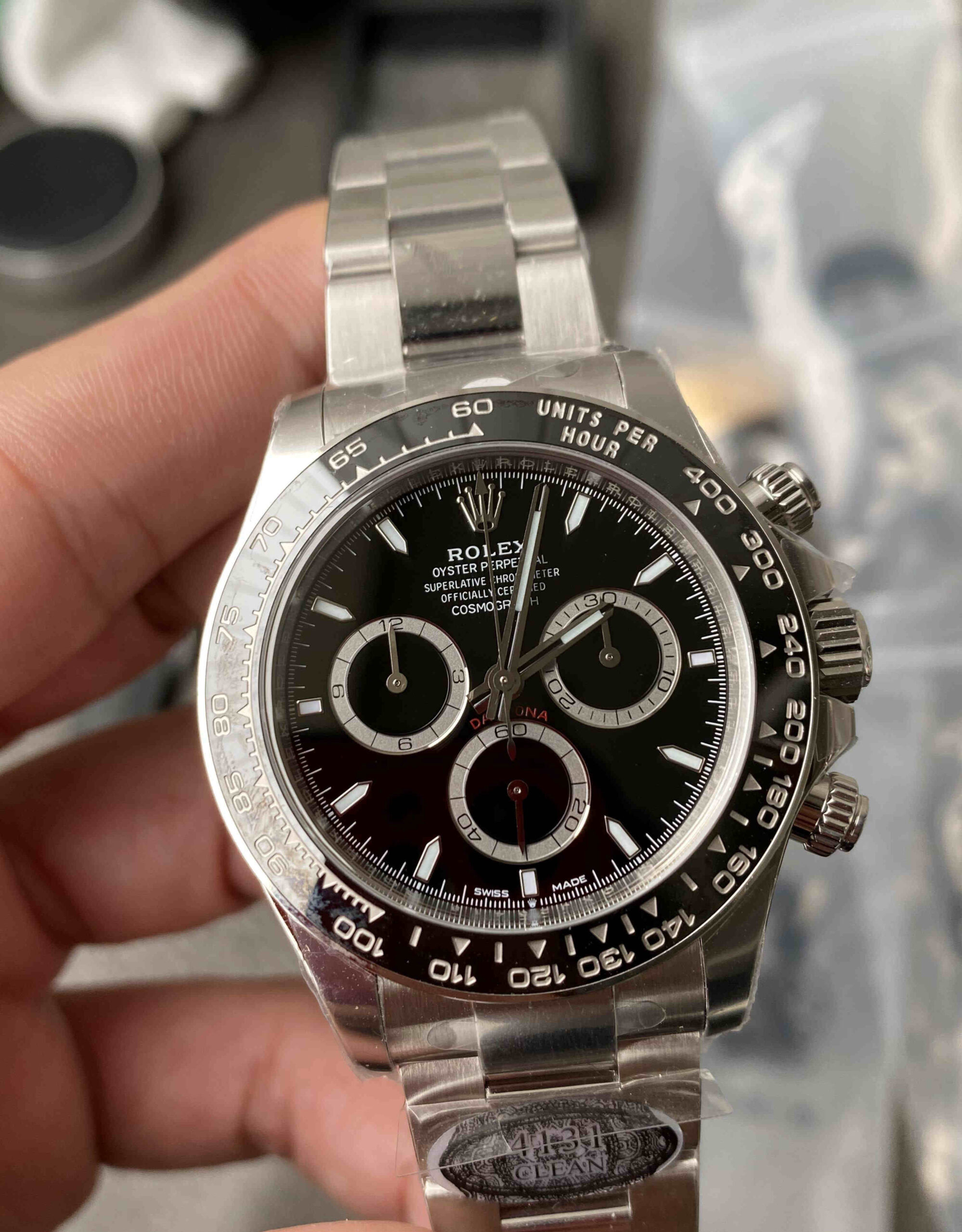 Clean Factory Daytona Black Ceramic 4131 – Full Black Rolex Daytona Clone