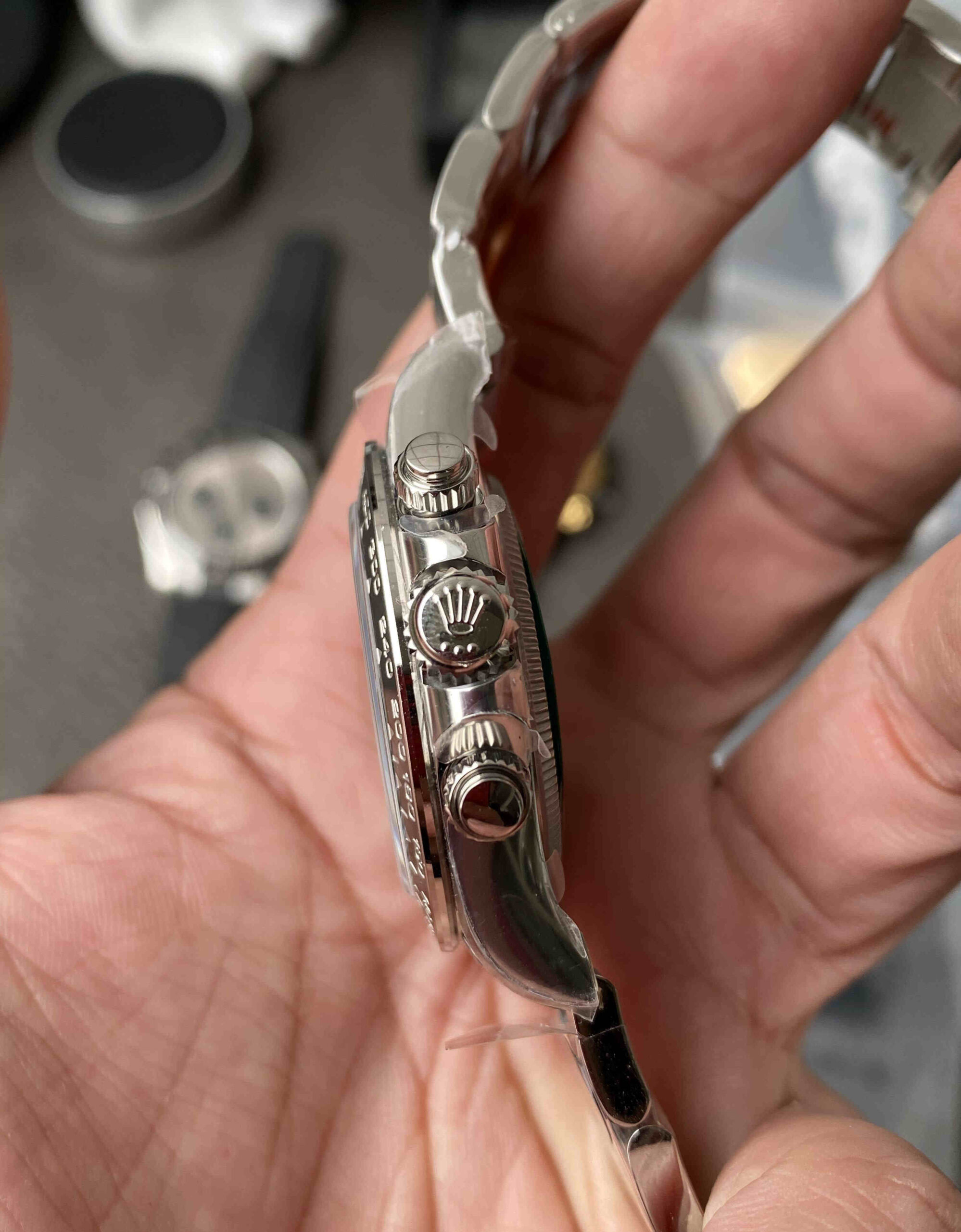 Clean Factory Daytona Black Ceramic 4131 – Full Black Rolex Daytona Clone - Image 7