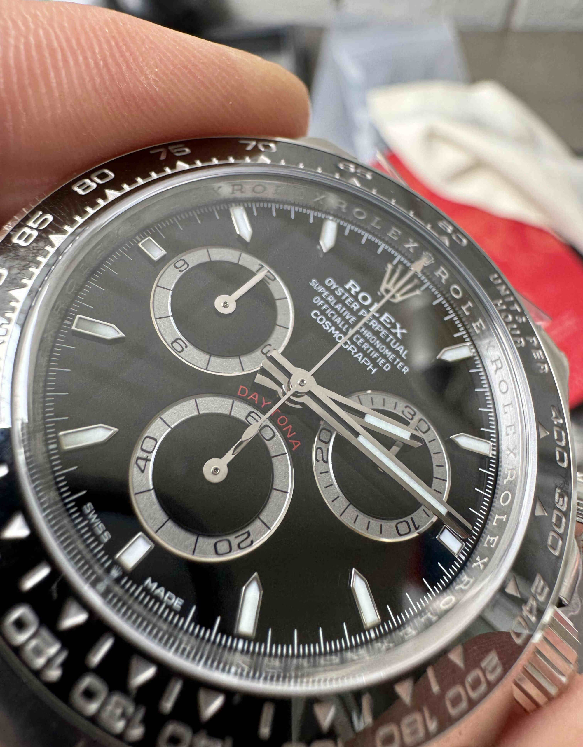 Clean Factory Daytona Black Ceramic 4131 – Full Black Rolex Daytona Clone - Image 3