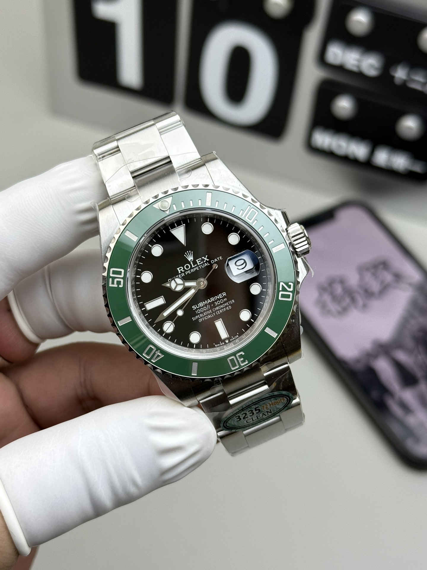 Clean Factory Rolex Submariner 126610LV – 41mm Green Water Ghost Replica - Image 6