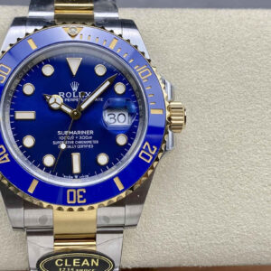 Clean Factory Rolex Submariner 126613LB – 41mm Two-Tone Blue Submariner Replica with 3235 Movement