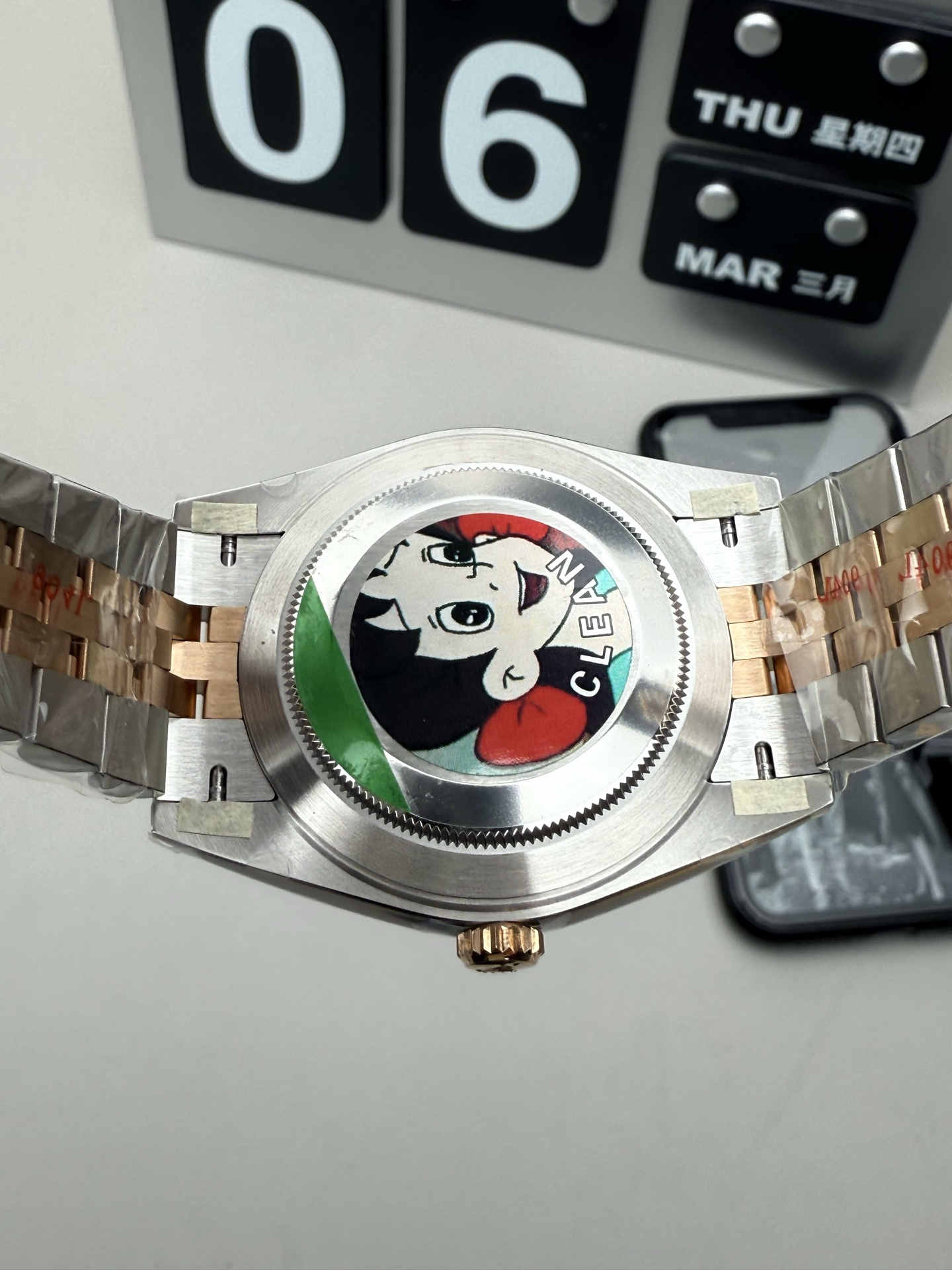 Clean Factory Datejust 41 126333 Rose Gold & Steel Green Roman Dial Super Clone 3235 - Image 2