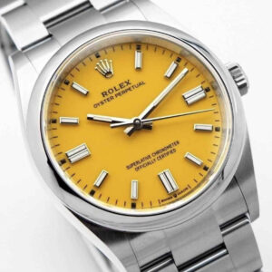 Clean Factory 134300-0007 – 41mm Yellow Dial Oyster Perpetual Replica
