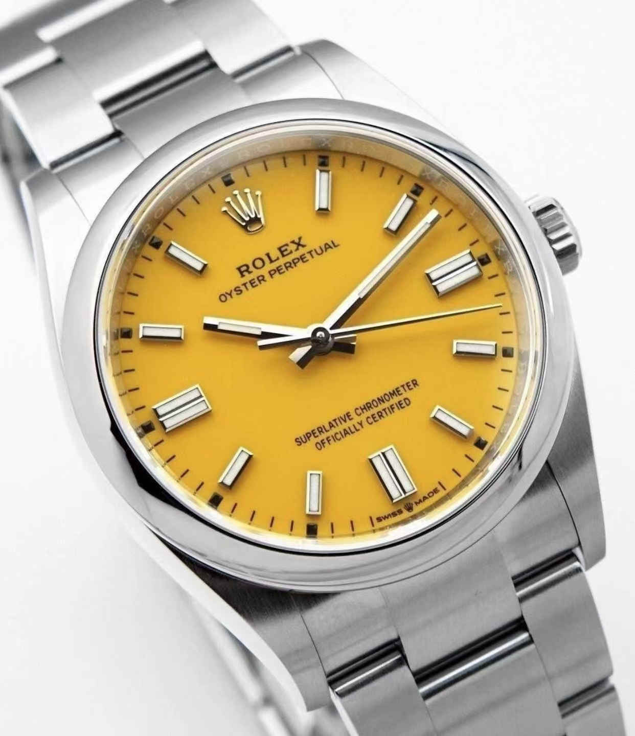 Clean Factory 134300-0007 – 41mm Yellow Dial Oyster Perpetual Replica