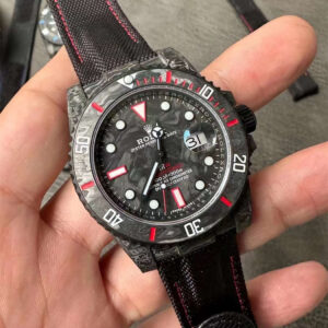 VSF DiW Carbon Submariner Red Edition – 40mm Forged Carbon (VS3135)