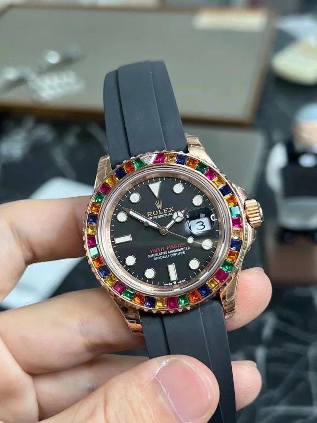 Replica Rolex Yacht Master 40 116695SATS – Rose Gold Candy Bezel VS Factory - Image 2