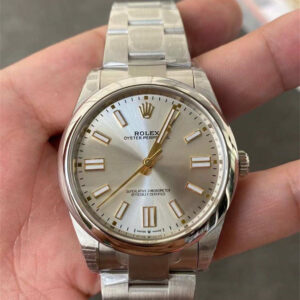 Rolex Oyster Perpetual 41 Silver Dial Replica – VS Factory M124300-0001 with Dandong 3230 Movement