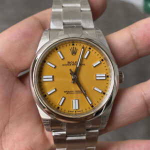 Rolex Oyster Perpetual 41 Yellow Dial Replica – VS Factory M124300-0004 with Dandong 3235 Movement