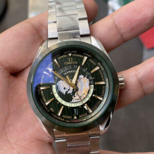 VSF Worldtimer Green Replica – Stainless Steel Aqua Terra Green Dial Watch