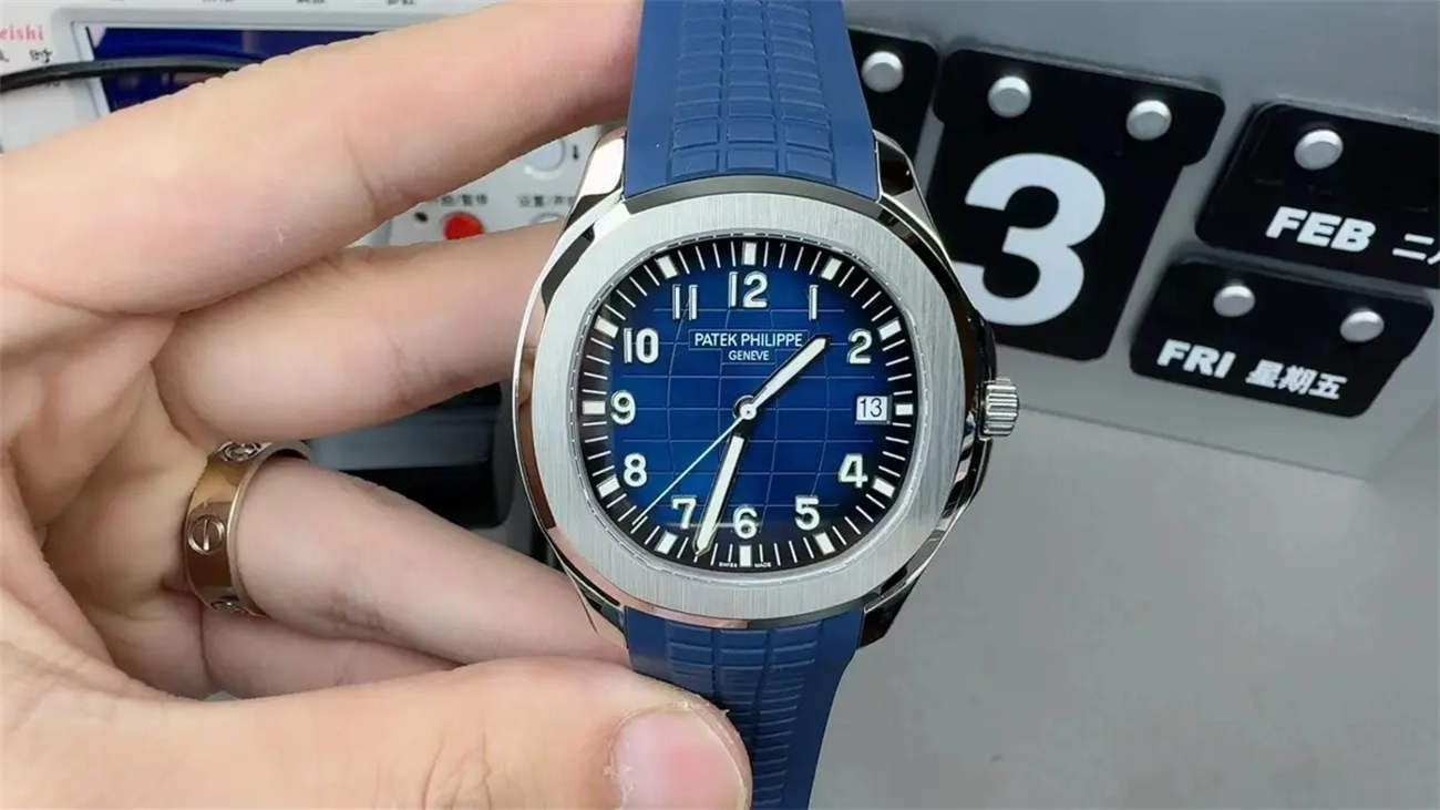 Patek Philippe Aquanaut 5168G Replica – Blue Dial, White Gold Case, 3K Factory Precision