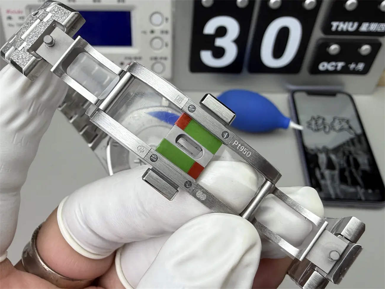 APS Factory Audemars Piguet Royal Oak 26331 Blue Frosted Steel – Premium Replica Chronograph - Image 6