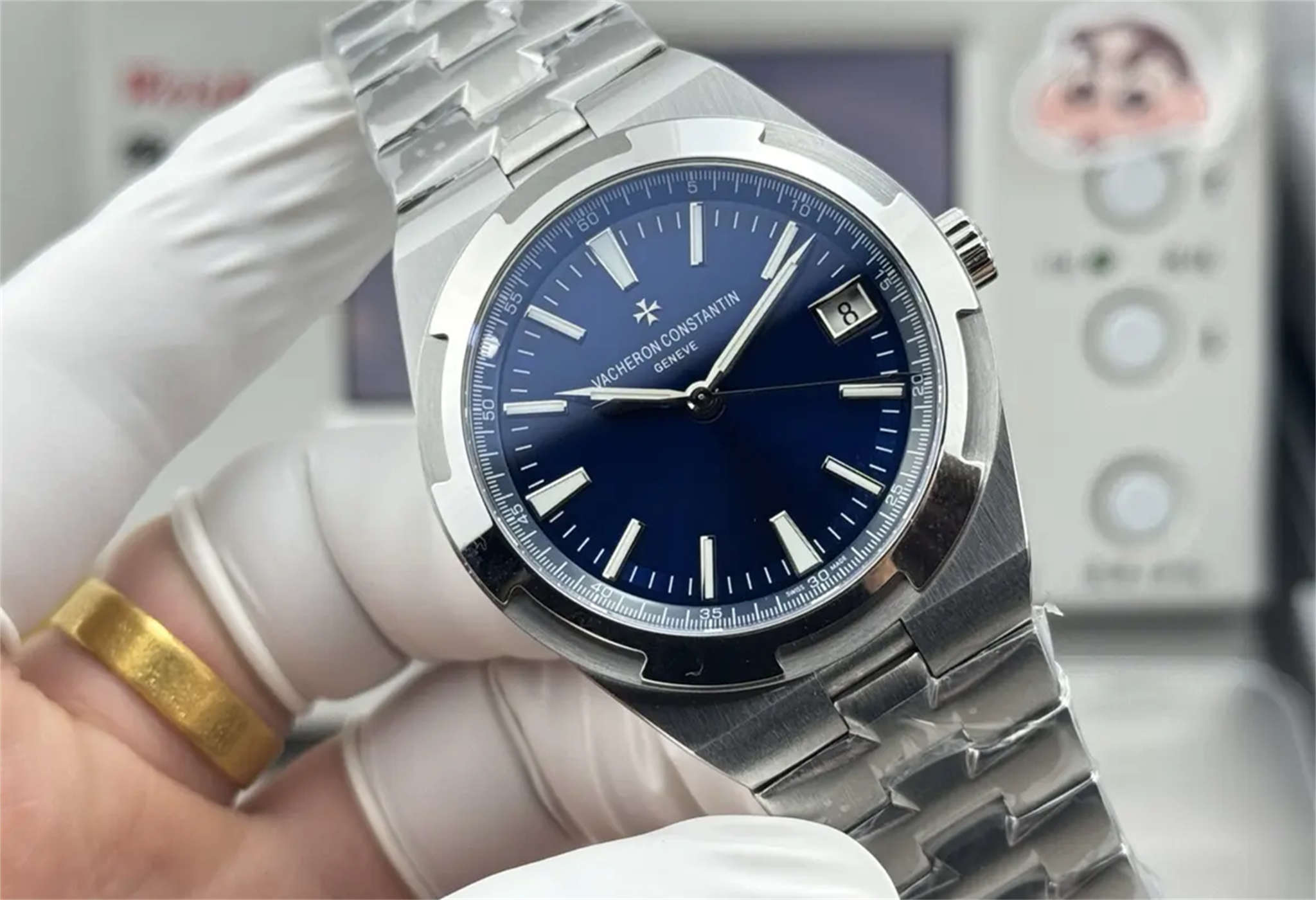 PPF 4500V Vacheron Constantin Overseas | Blue Dial Super Clone - Image 5