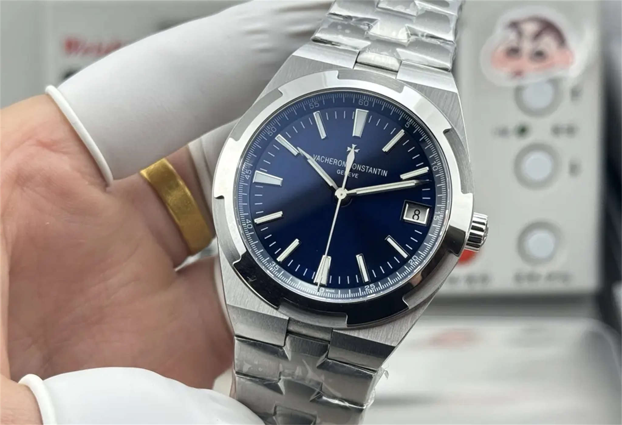 PPF 4500V Vacheron Constantin Overseas | Blue Dial Super Clone - Image 6