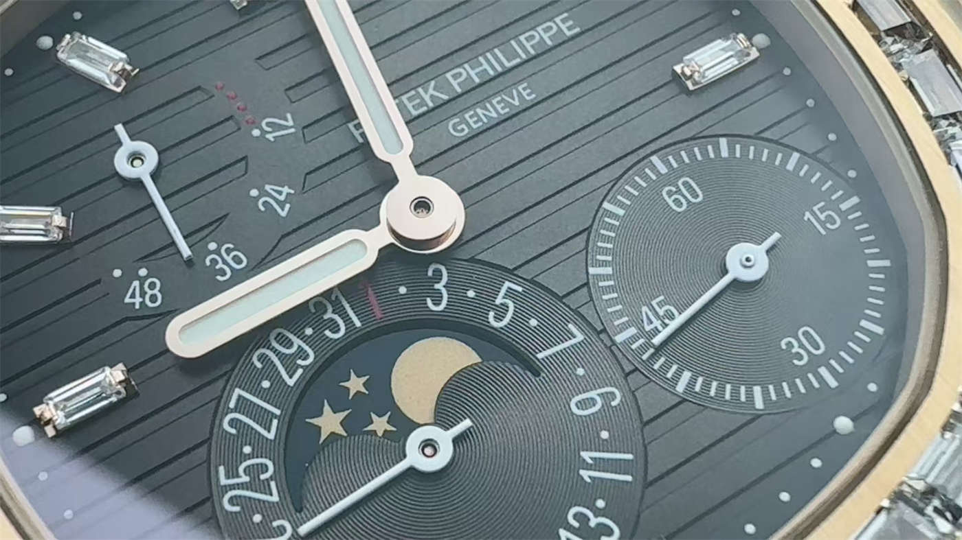 Nautilus 5712GR Diamond Replica – Custom Modified PPF Watch - Image 6