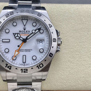 Clean Factory Rolex Explorer 2 Homage – 42mm Polar White Stainless Steel Automatic Watch