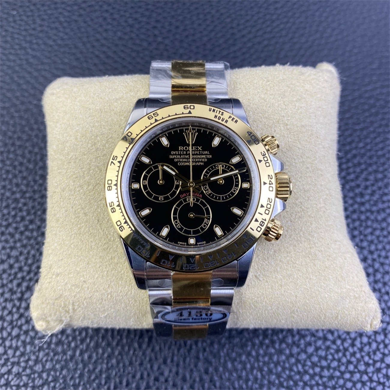 Clean Factory Two Tone Daytona Replica – 116503 Black Dial (Dandong 4130)