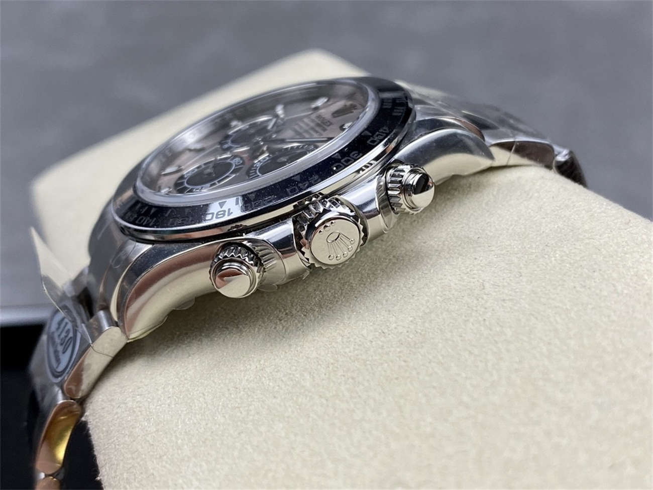 Rolex Daytona Cement Dial Replica – Clean Factory White Gold Bracelet - Image 8