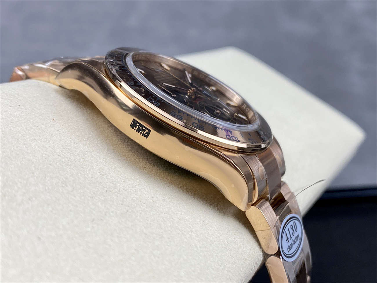 Rolex Daytona Chocolate Dial – Clean Factory Everose Gold 4130 Replica - Image 5