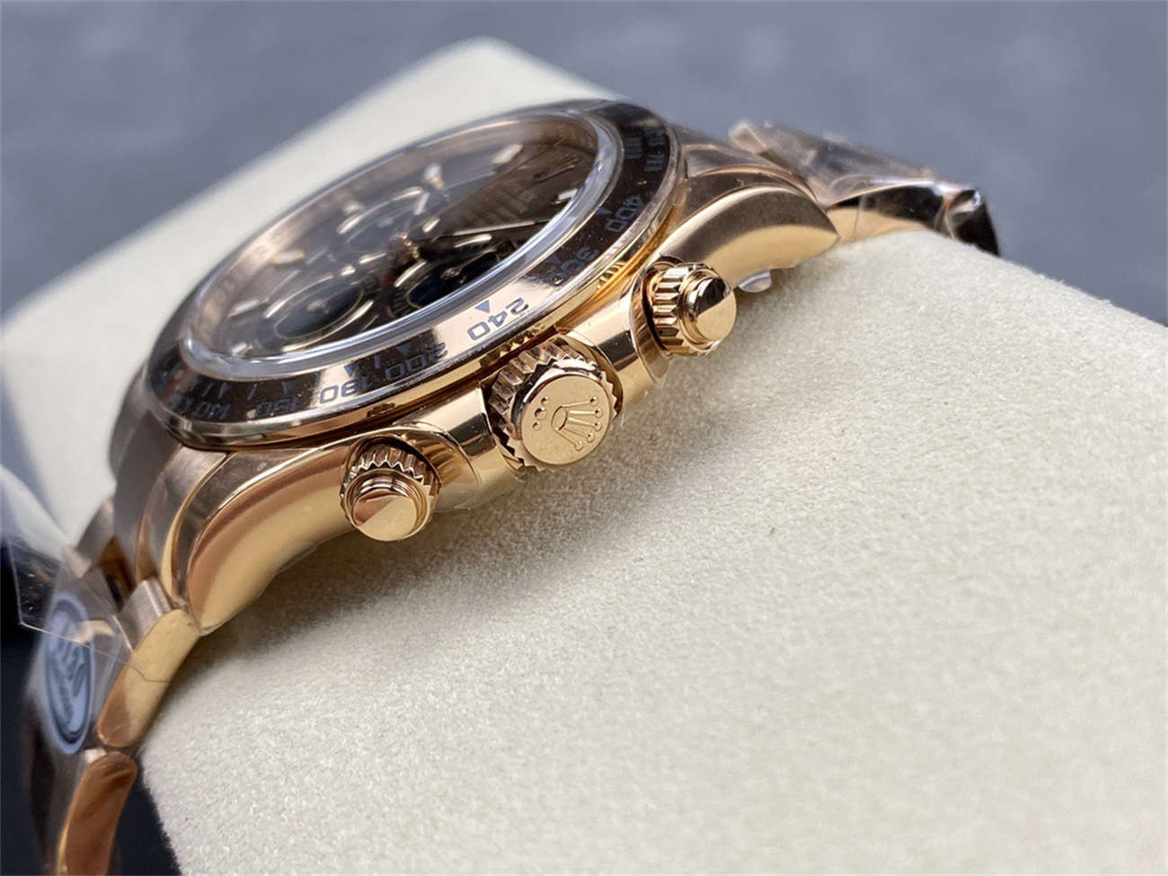 Rolex Daytona Chocolate Dial – Clean Factory Everose Gold 4130 Replica - Image 6