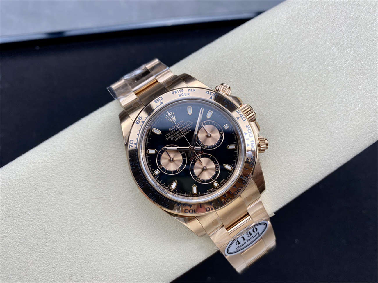 Rolex Daytona Everose Black Dial – Clean Factory Edition - Image 4