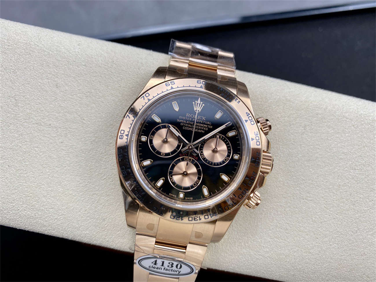 Rolex Daytona Everose Black Dial – Clean Factory Edition - Image 5