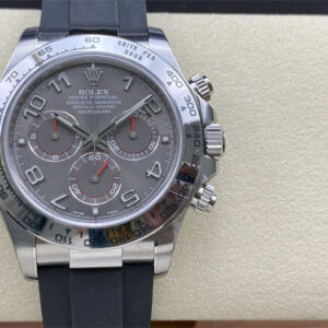 Rolex Daytona Grey Dial – Clean Factory White Gold Chronograph Replica