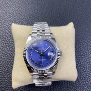 Rolex Datejust 41 Blue Roman Dial – Clean Factory Jubilee Replica Watch