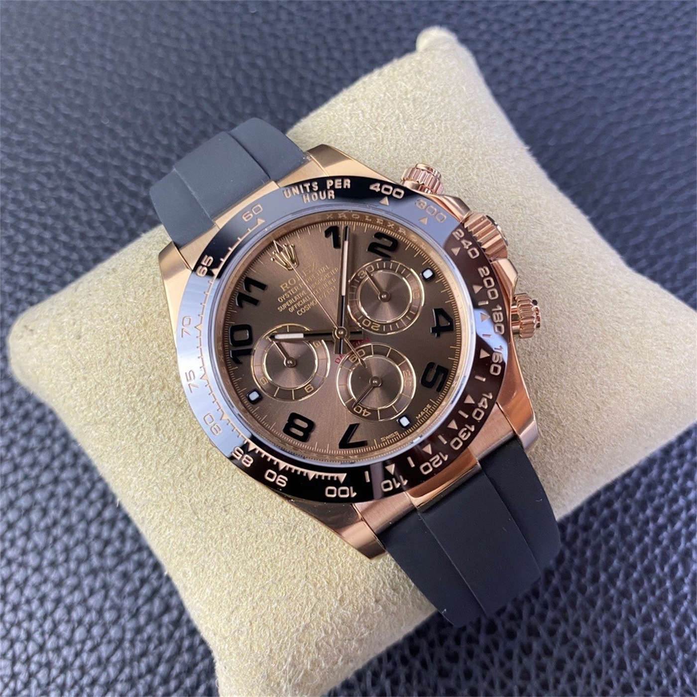 Clean Daytona Rose Gold Replica – Chocolate Dial 116515LN - Image 3