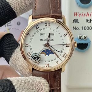 Blancpain Villeret 6654 Moonphase (Rose Gold) – APS Factory Clone 6654 Movement