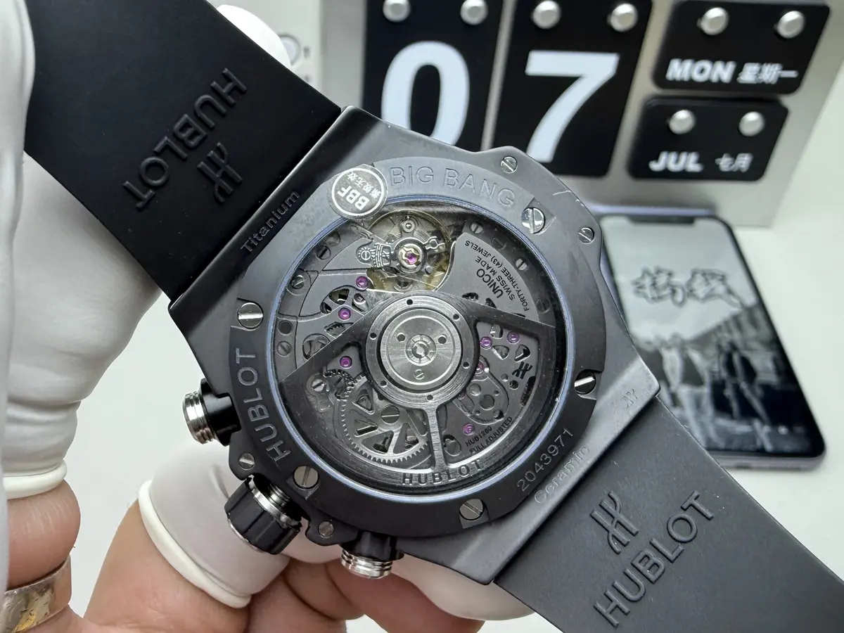 Hublot Big Bang Unico Black Magic Replica 44mm (BBF Factory) – Real Ceramic V4 Edition - Image 4