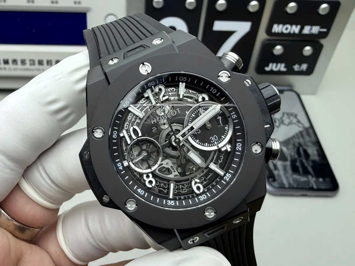 Hublot Big Bang Unico Black Magic Replica 44mm (BBF Factory) – Real Ceramic V4 Edition - Image 2