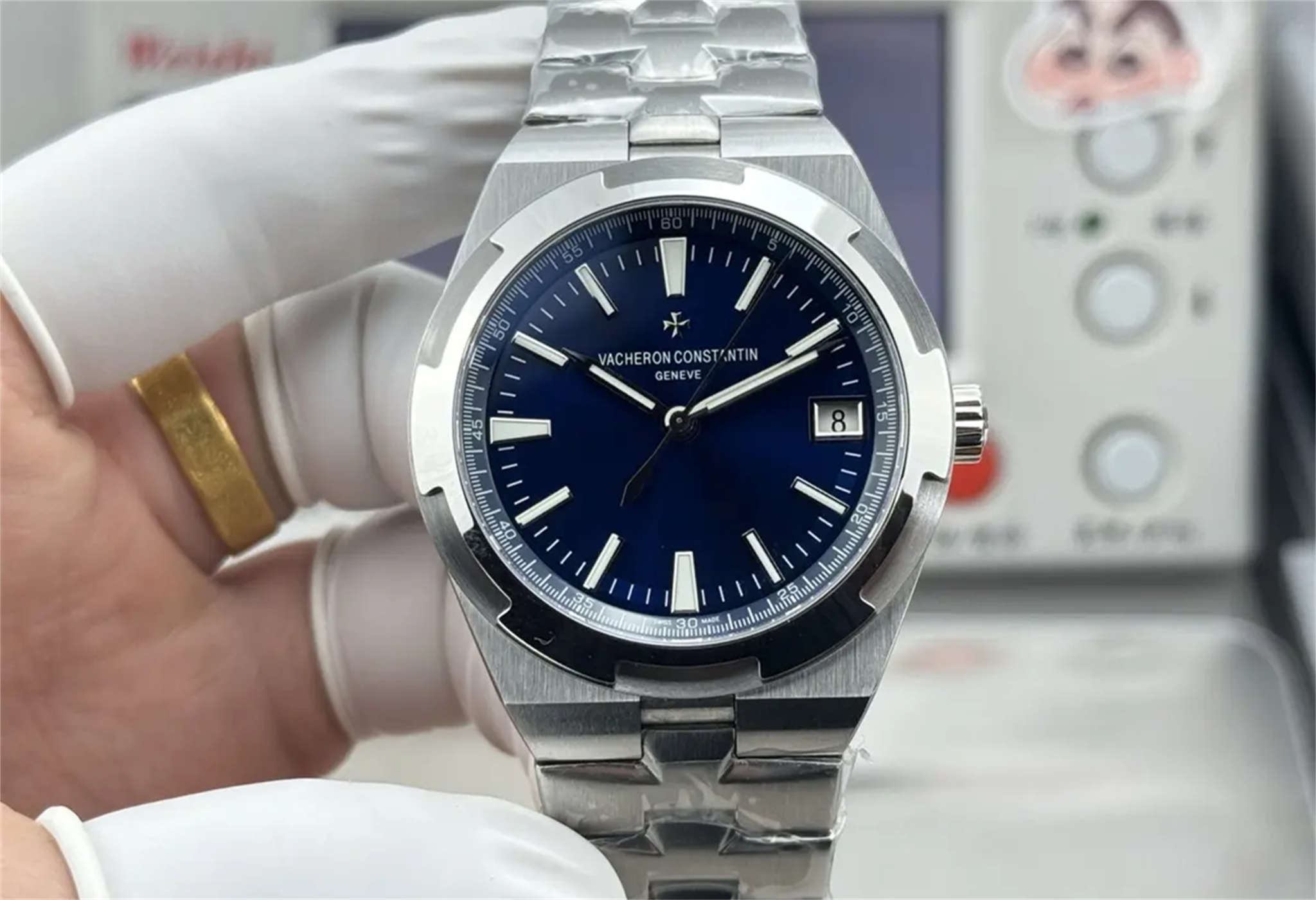 PPF 4500V Vacheron Constantin Overseas | Blue Dial Super Clone