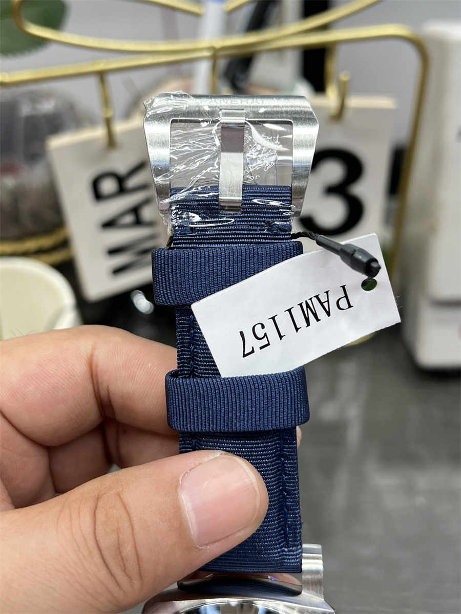 VSF Panerai PAM1157 – 44mm Luminor Marina Blue Dial Replica with P.9010 Clone Movement - Image 7