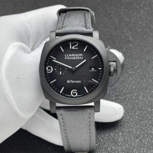 VSF Panerai PAM1467 – 44mm Luminor BiTempo Titanium DLC New York Limited Edition Replica