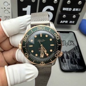 VS Factory Omega Seamaster Green Titanium – Full Titanium Case, Green Dial, 42mm Diver Watch