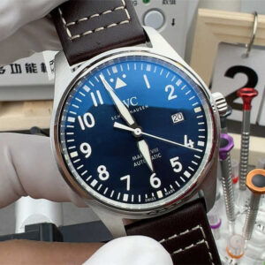 Premium IWC Mark 18 Blue Replica – 1:1 Aviation-Inspired Design with Stainless Steel Case & Automatic Movement