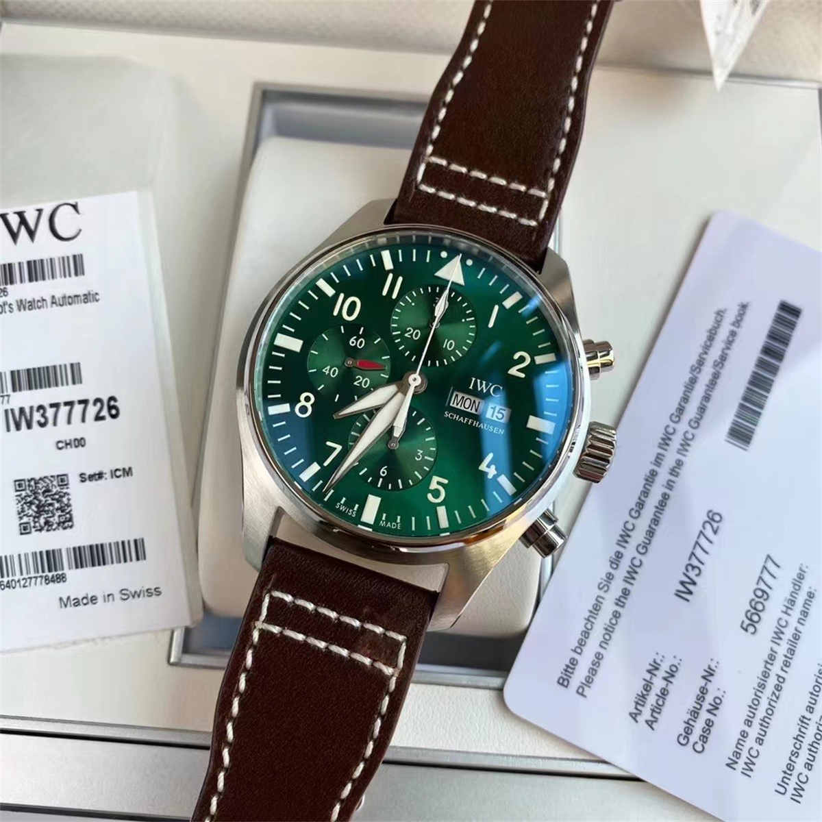 IWC IW377726 Pilot Chronograph – Blue Dial 43mm Automatic Men’s Watch - Image 3