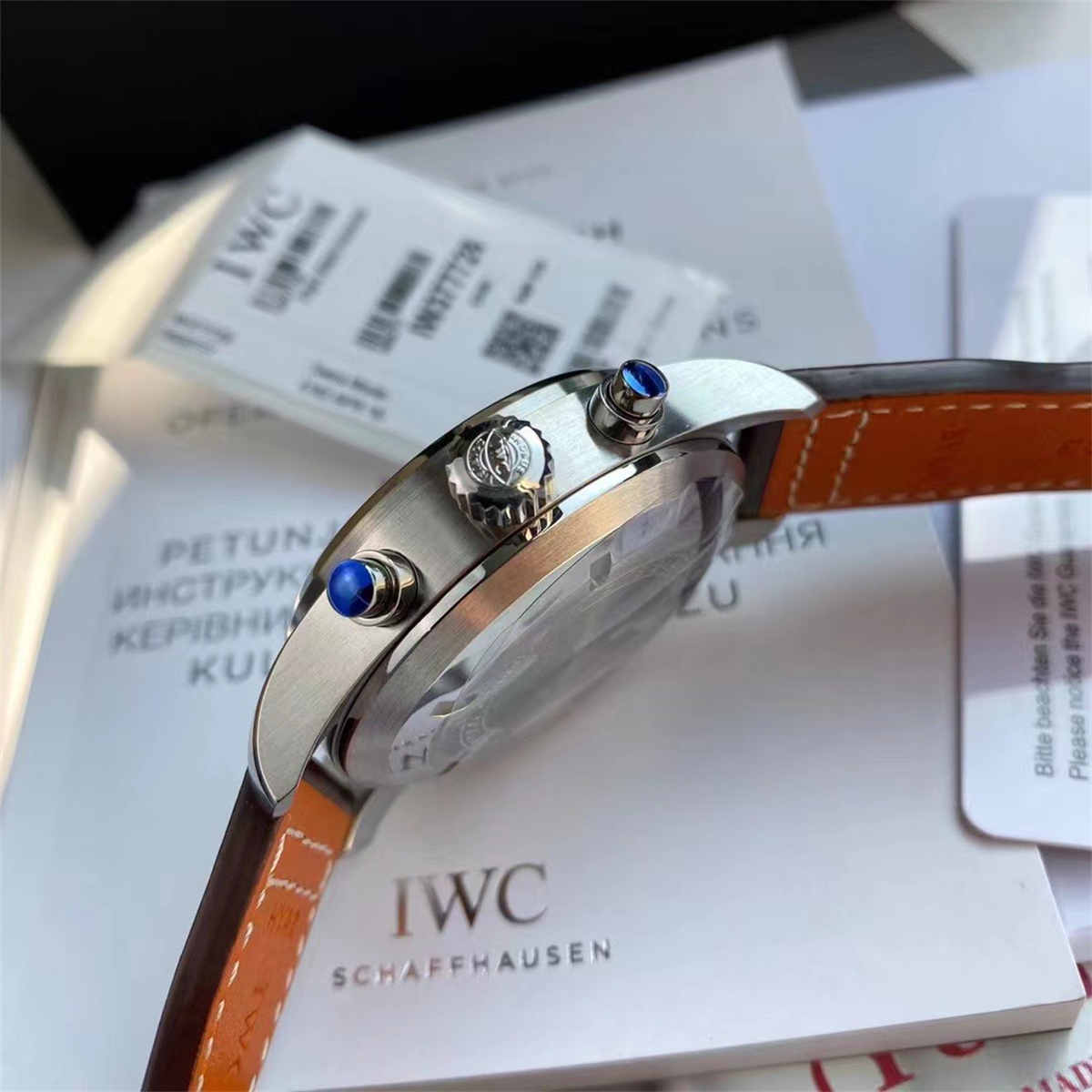 IWC IW377726 Pilot Chronograph – Blue Dial 43mm Automatic Men’s Watch - Image 6