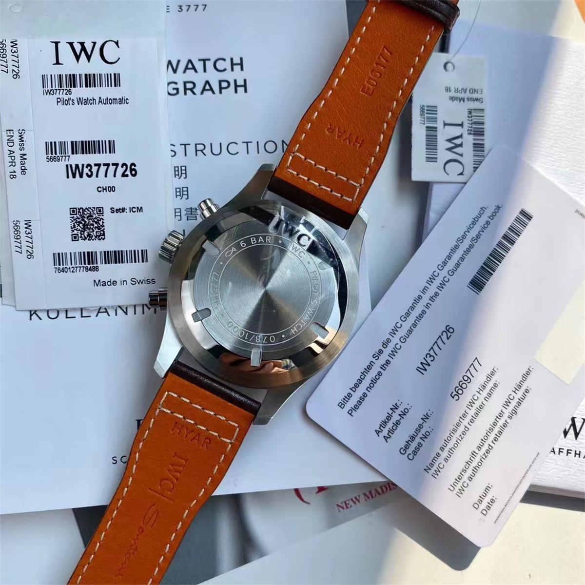 IWC IW377726 Pilot Chronograph – Blue Dial 43mm Automatic Men’s Watch - Image 7