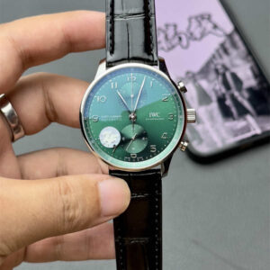 IWC Portugieser Green Dial Replica – ZF Factory IW371615 Chronograph with Automatic Movement