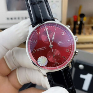 ZF Factory IWC Red Dial Chronograph Replica – Portugieser Automatic 41mm Men’s Watch