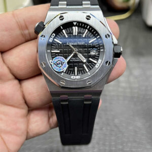 APS Audemars Piguet Royal Oak Offshore Diver 15703ST Replica – 42mm Steel Case, Black Dial, Cal.3120 Automatic Clone