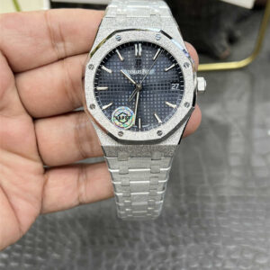 APS Factory Audemars Piguet 15500 Replica Frosted Gold – 41mm Blue Dial Mod with Cal.4302 Integrated Movement