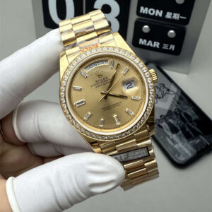 QF Day-Date 36mm Replica – Full-Weight 2836 Movement with Diamond Dial