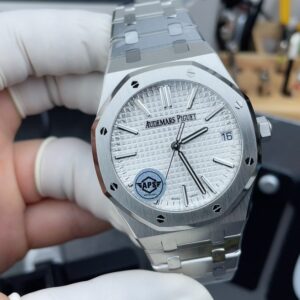 Audemars Piguet 15510 White — Royal Oak 41mm Stainless Steel with White Dial