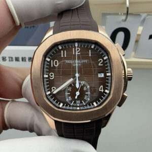 3KF Patek 5968R – Premium Rose Gold Aquanaut Chronograph Replica