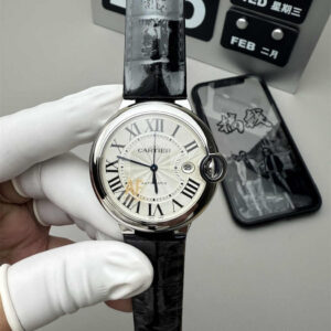 AF Factory Cartier Ballon Bleu 42mm Leather Strap Replica – Automatic Date